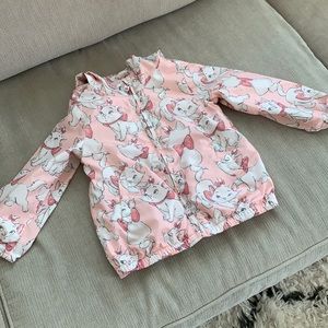 Disney Baby GAP Aristocats Marie windbreaker hoodie Size 4 years
